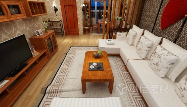 91㎡/兩室兩廳一衛/中式