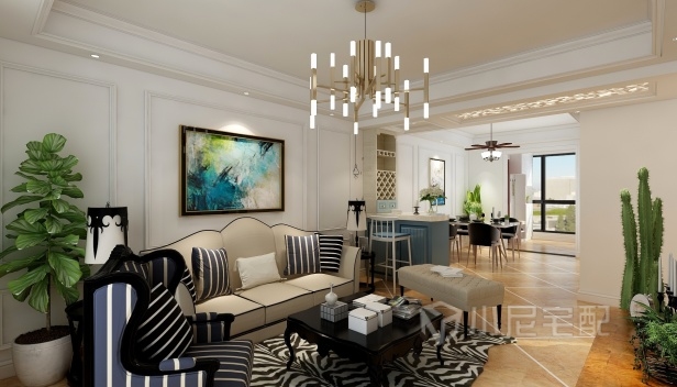 130㎡/三室兩廳兩衛/美式