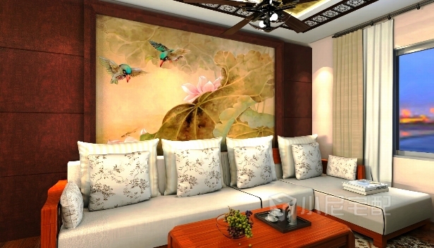 87㎡/兩室兩廳一衛(wèi)/中式