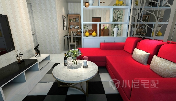 65㎡/兩室一廳一衛/混搭